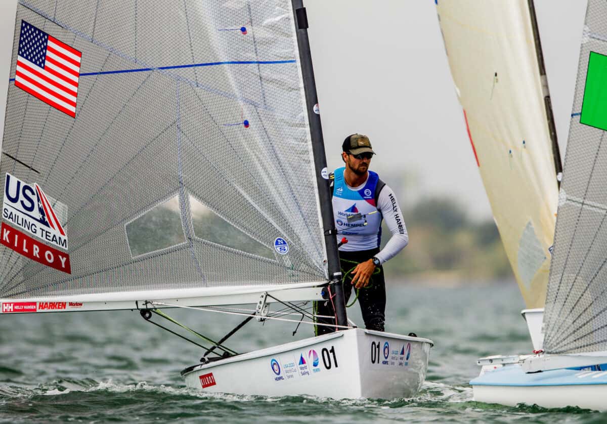 The stakes are high for competing sailors at the 2020 Hempel World Cup Series Miami with North American Olympic qualification spots up for grabs and US Sailing Team Tokyo 2020 Olympic trials ongoing.