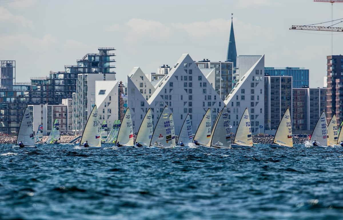 The Men's Heavyweight Dinghy - Finn and Men's Two Person Dinghy - 470 have concluded fleet racing at the Hempel Sailing World Championships in Aarhus