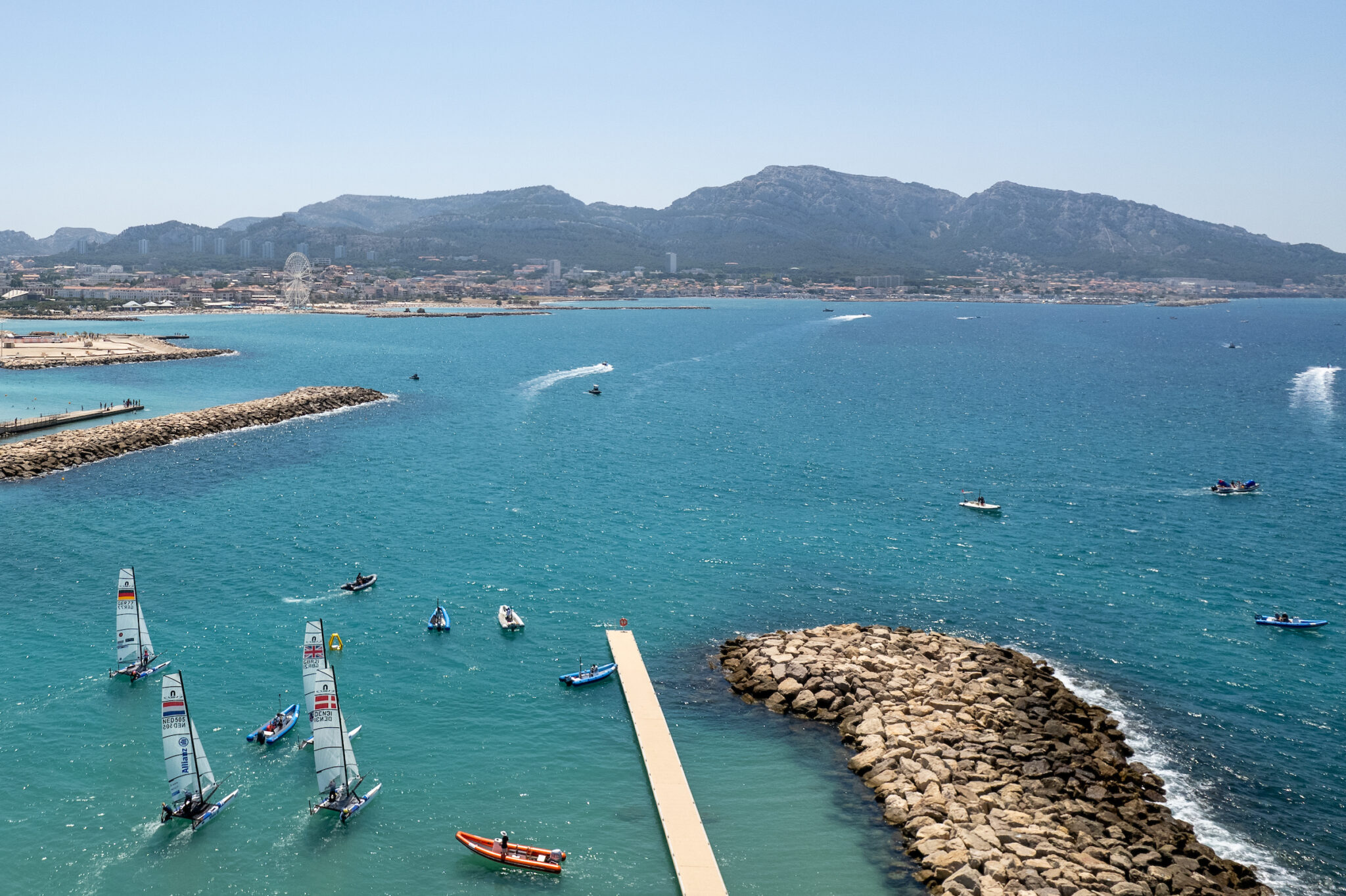 Paris 2024 Olympic Sailing Test Event, Marseille, France.