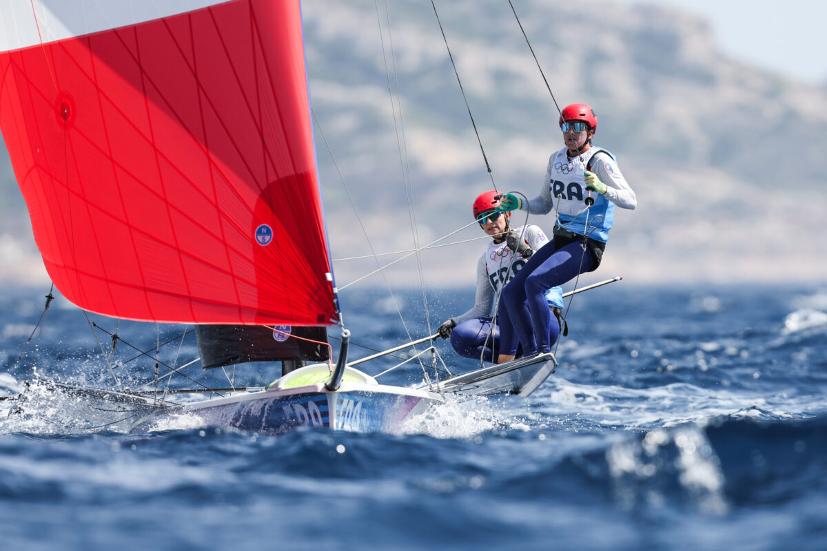 Sarah Steyaert and Charline Picon of France