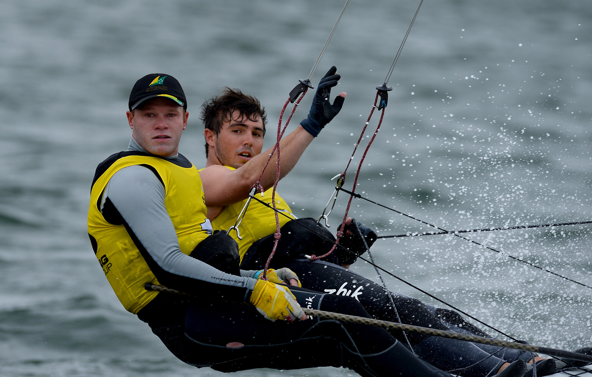 Outteridge And Jensen Come Back Flying - 49er Highlights