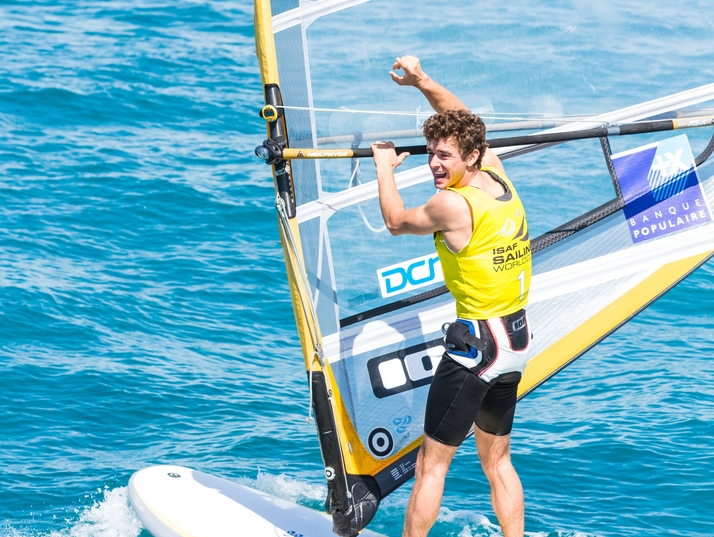 2014 ISAF Sailing World Cup Mallorca - Men's RS:X Medal Race Highlights