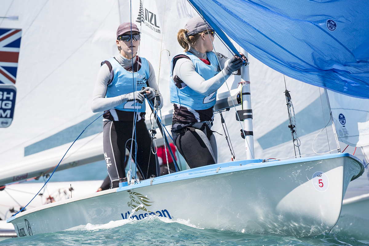 Kiwis Aleh And Powrie Overthrow French Racers In Women's 470